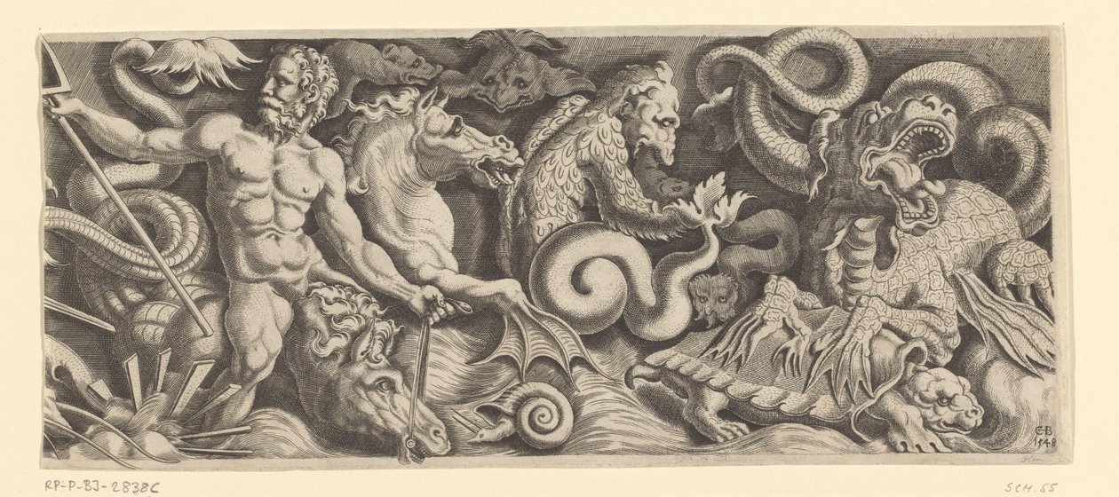 Frise avec le triomphe de Neptune, plaque de droite - Cornelis Bos