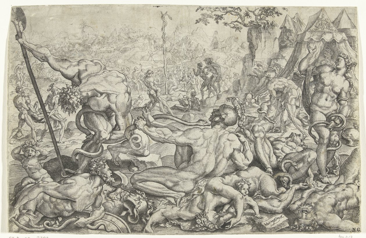Plaie des serpents venimeux et le serpent d