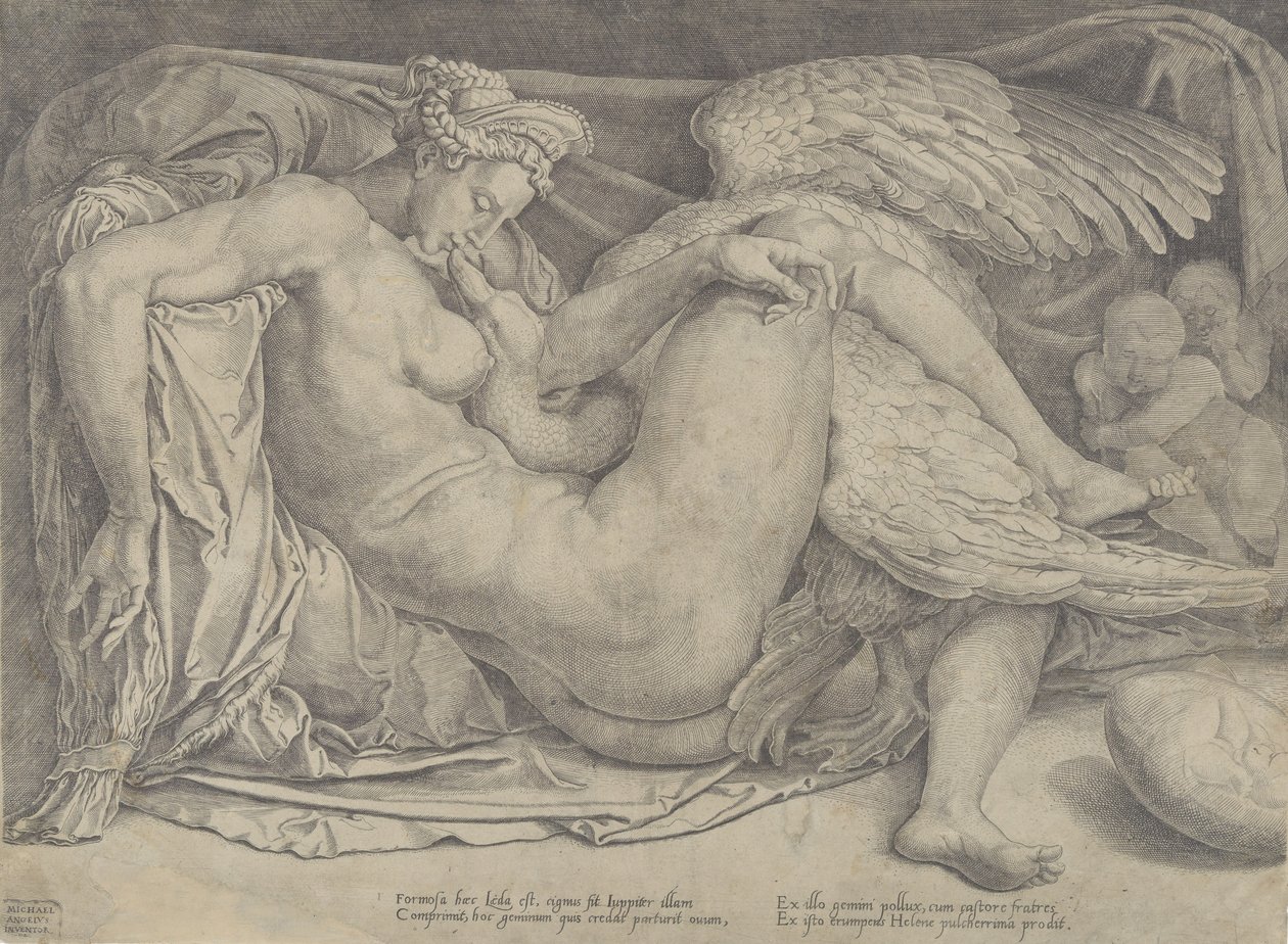 Léda et le cygne - Cornelis Bos