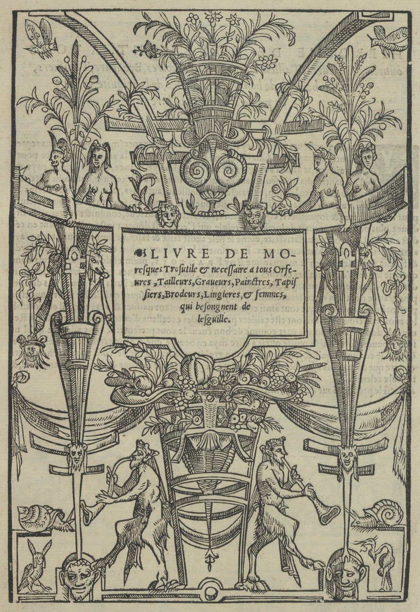 Livre de Moresques, page de titre recto, 1546 - Cornelis Bos