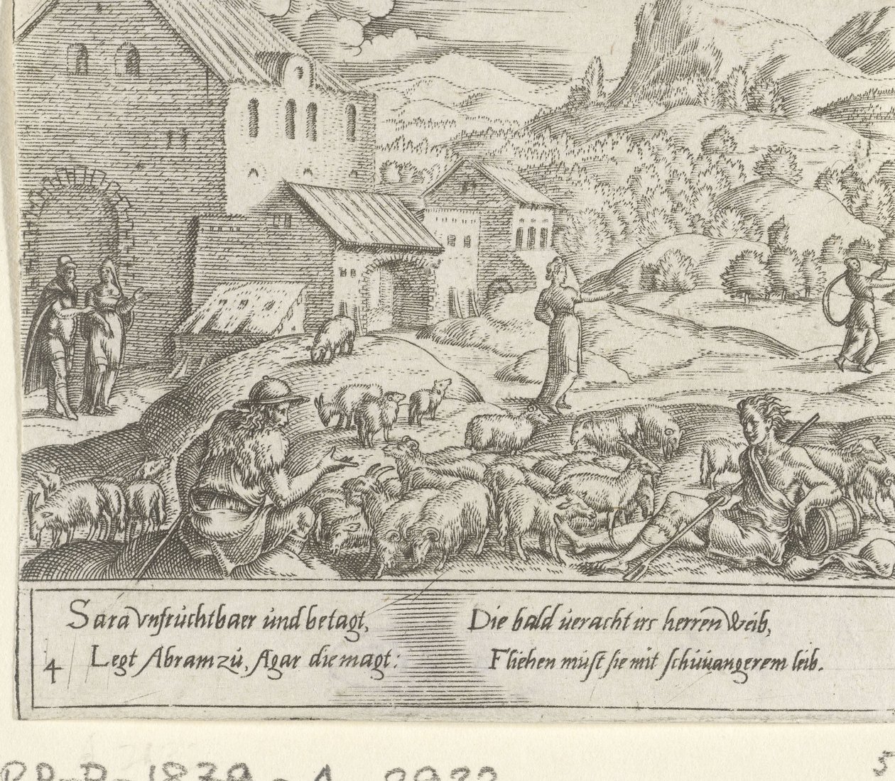 Sara chasse la femme enceinte Agar - Cornelis Bos
