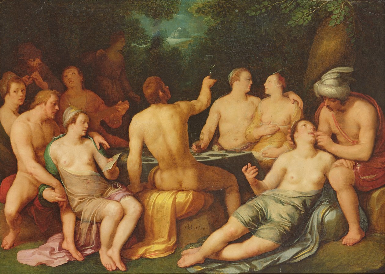 La Corruption du monde avant le déluge, 1619 - Cornelis Cornelisz van Haarlem