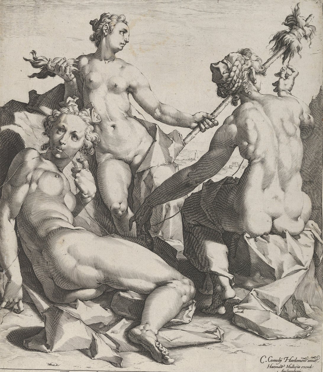 Les trois Parques, vers 1589 - Cornelis Cornelisz van Haarlem