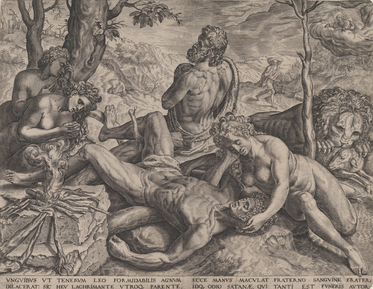 Adam et Ève pleurant la mort d