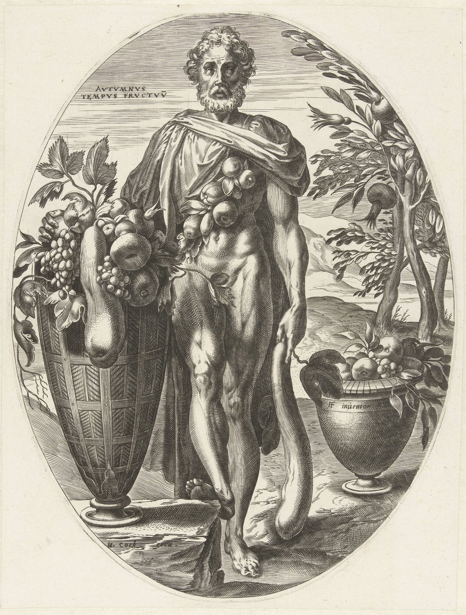 Automne (Goden van de landbouw) - Cornelis Cort