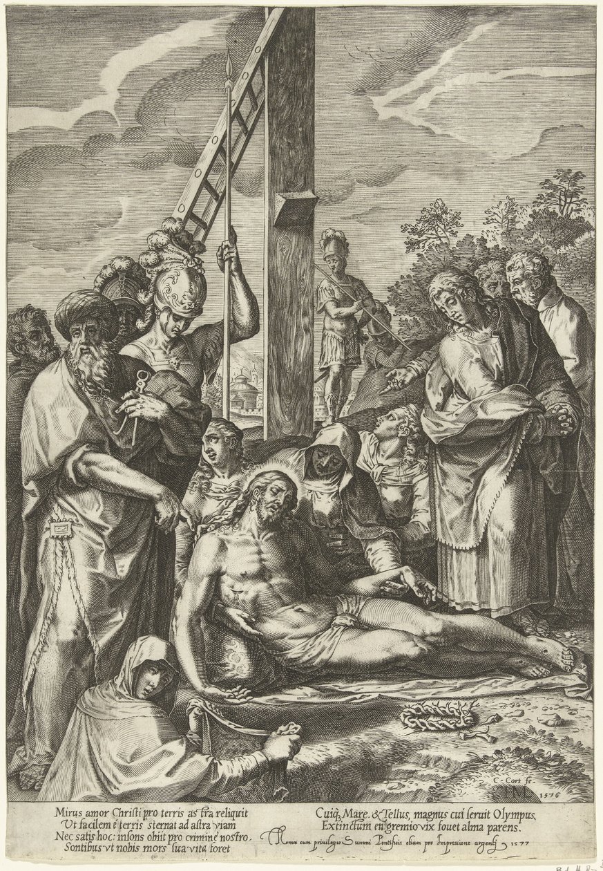 Lamentation du Christ sous la croix - Cornelis Cort