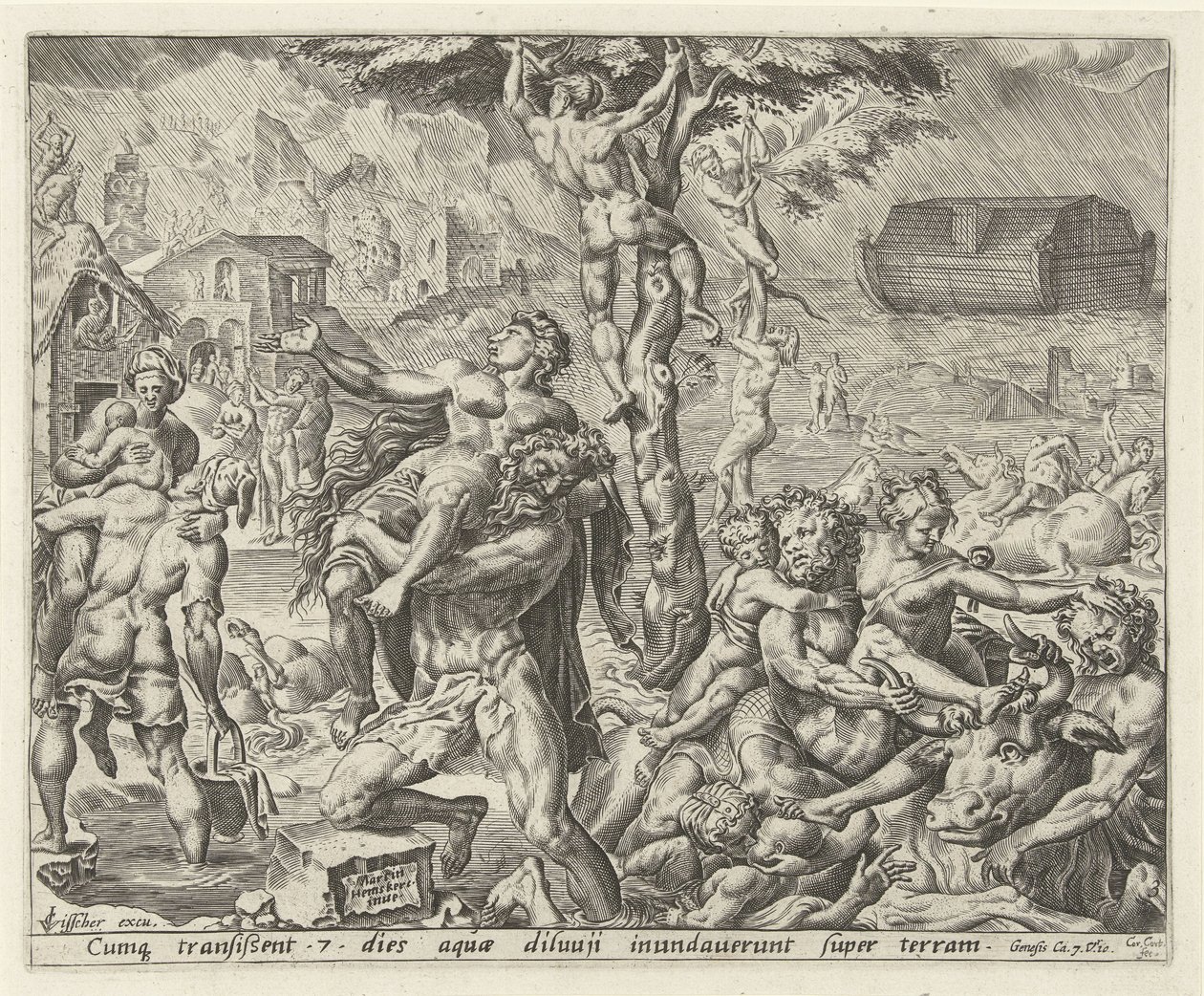 Le Déluge - Cornelis Cort