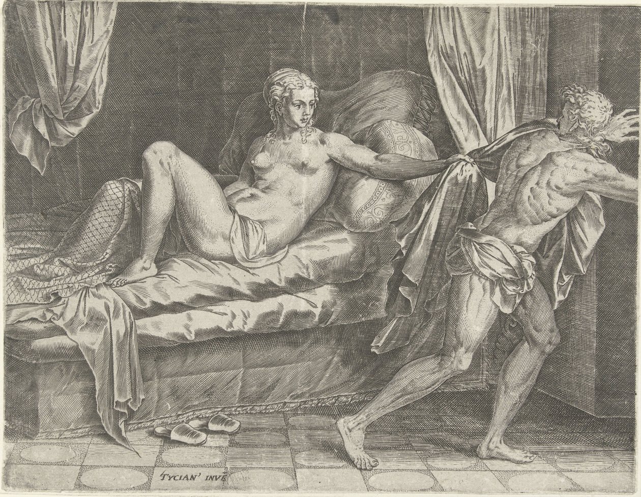 Joseph et la femme de Potiphar - Cornelis Cort