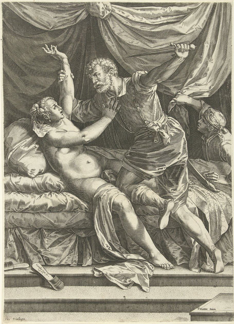 Lucrèce et Sextus - Cornelis Cort