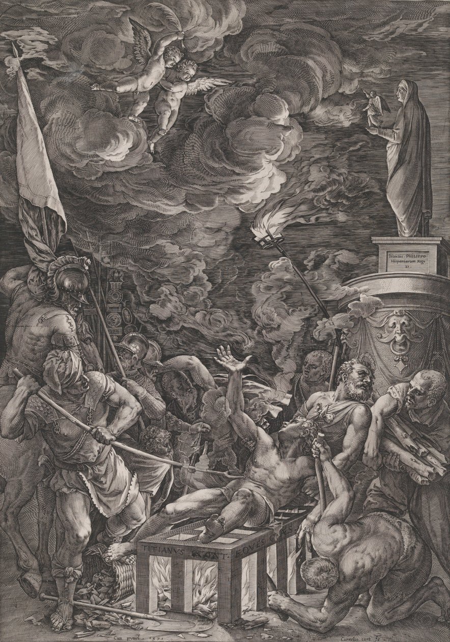 Martyr de Saint Laurent, 1571 - Cornelis Cort