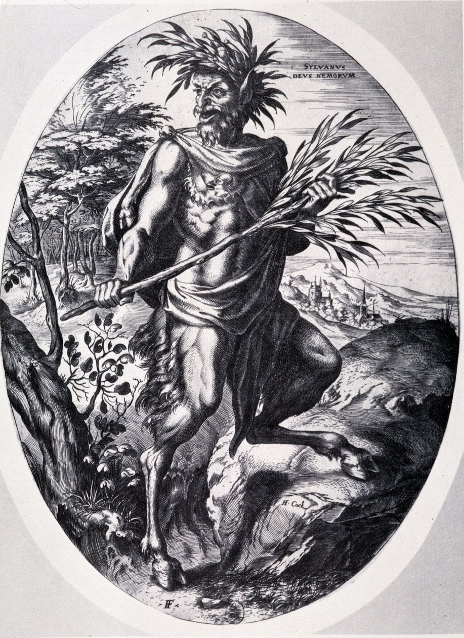 Sylvain, dieu des forêts de Cornelis Cort - Cornelis Cort