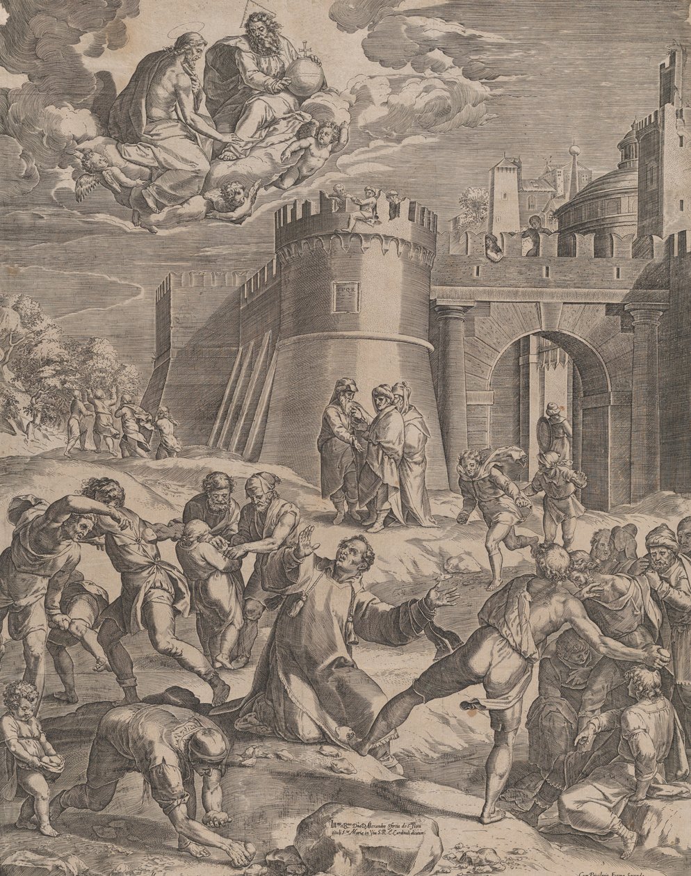Le Martyre de Saint Étienne, 1576 - Cornelis Cort