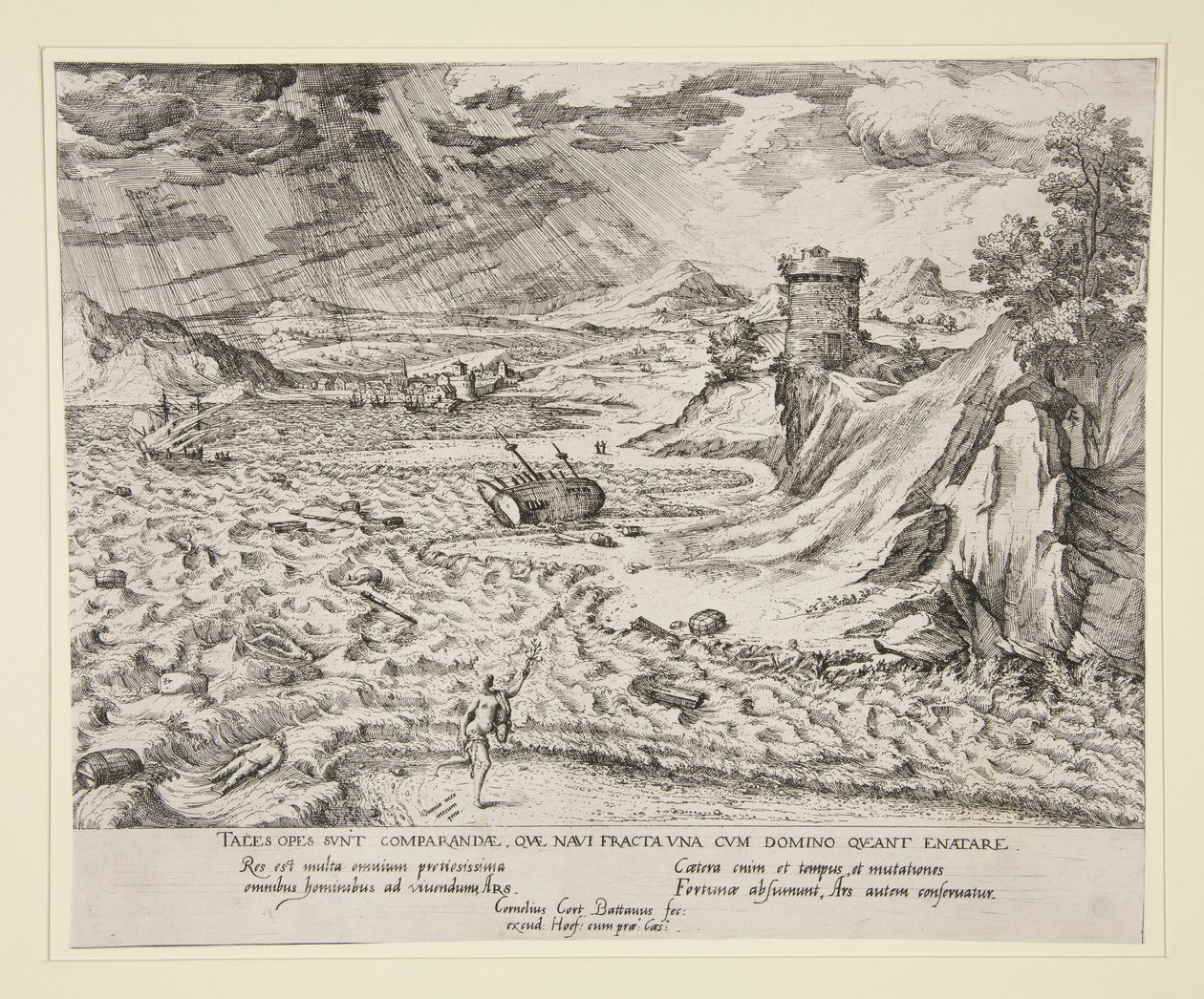 Le Naufrage - Cornelis Cort