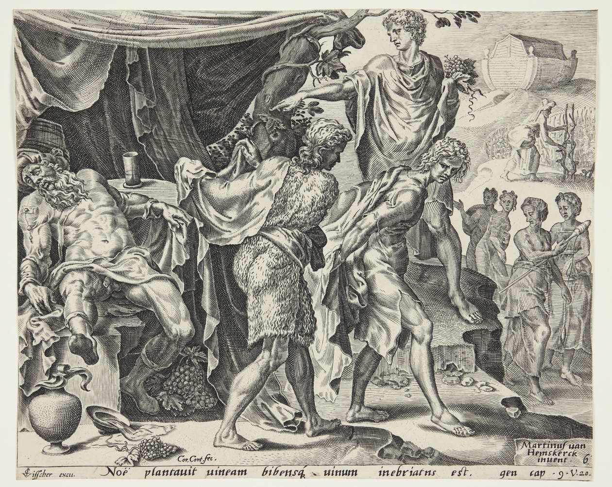 La moquerie de Noé - Cornelis Cort