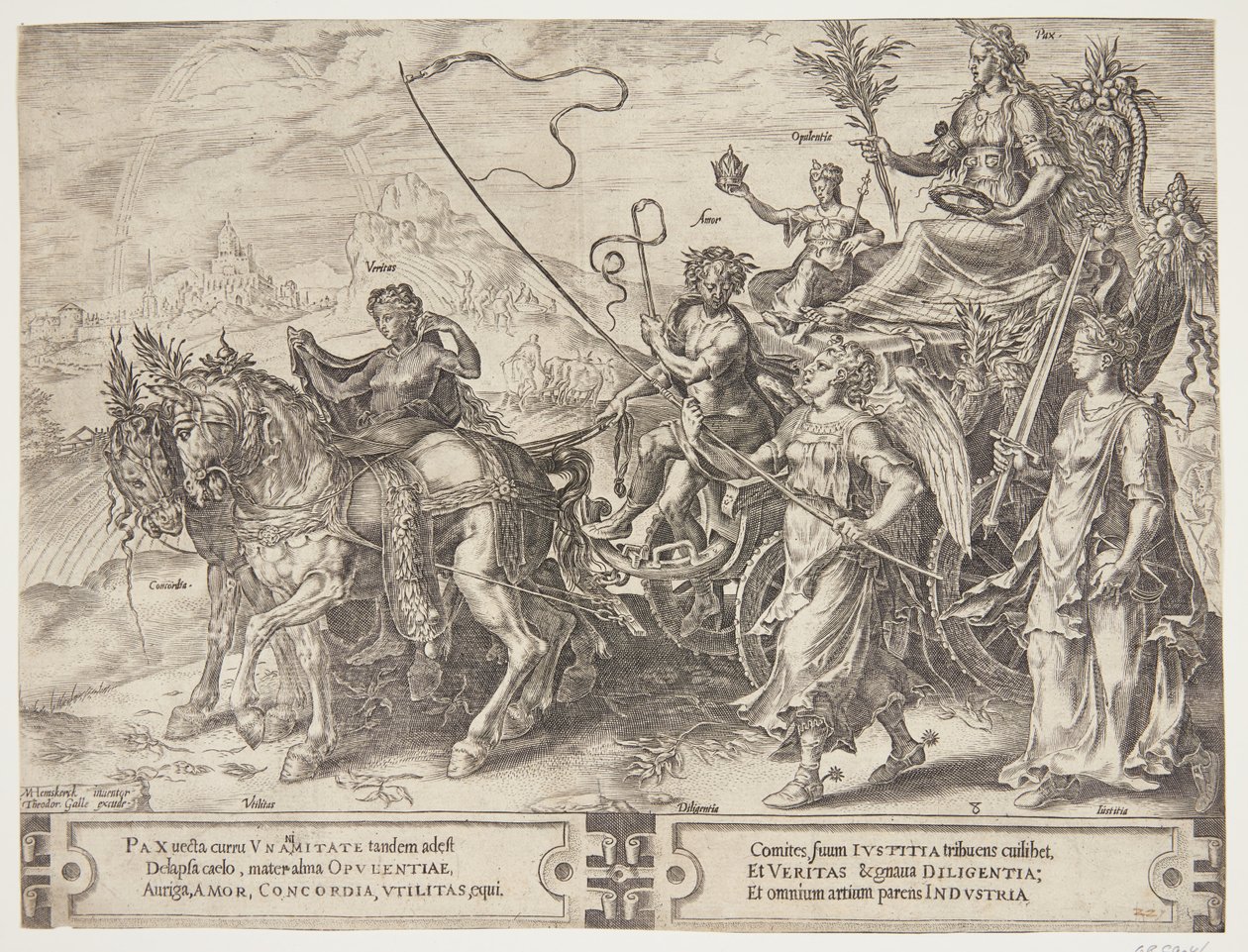 Le triomphe de la paix - Cornelis Cort