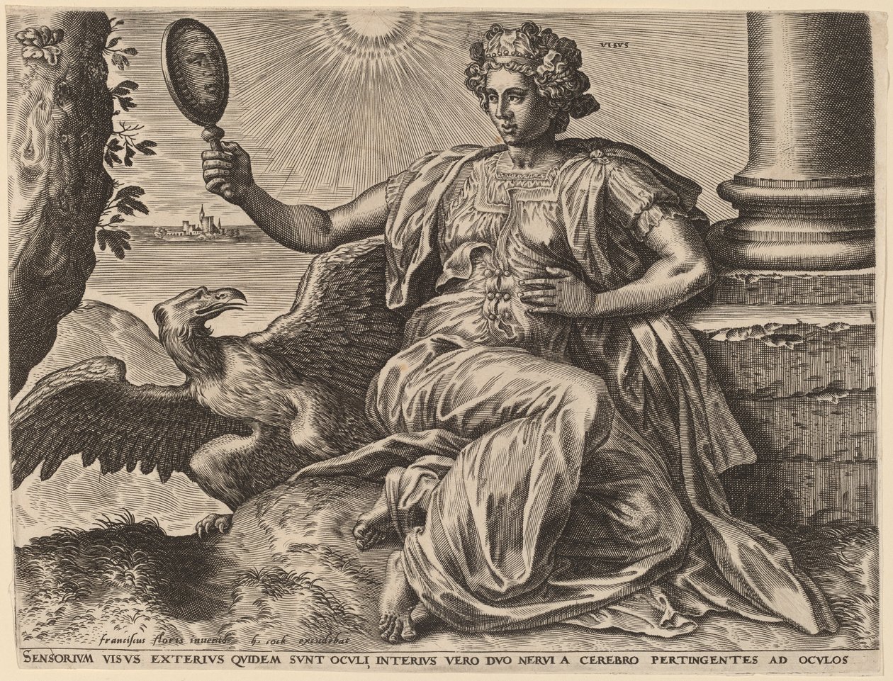 Visus - Cornelis Cort after Frans Floris I