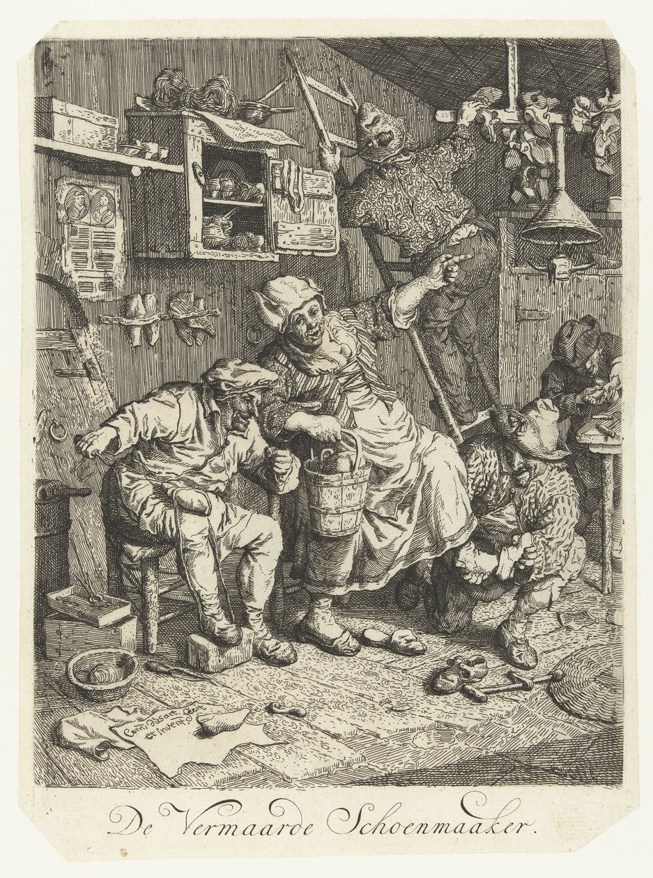 Le célèbre cordonnier - Cornelis Dusart