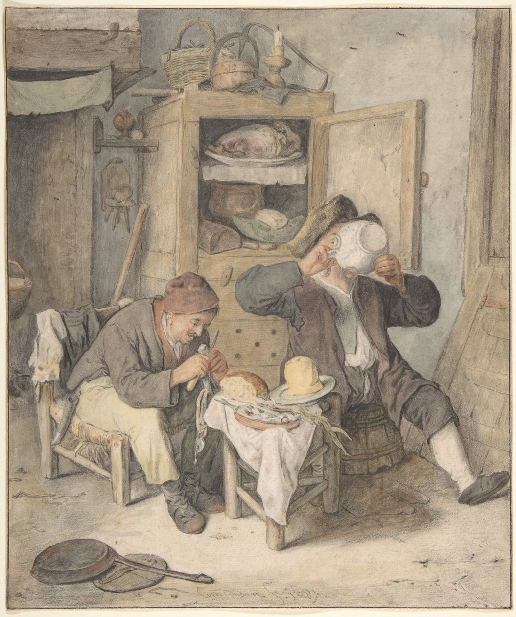 Scène de cuisine - Cornelis Dusart