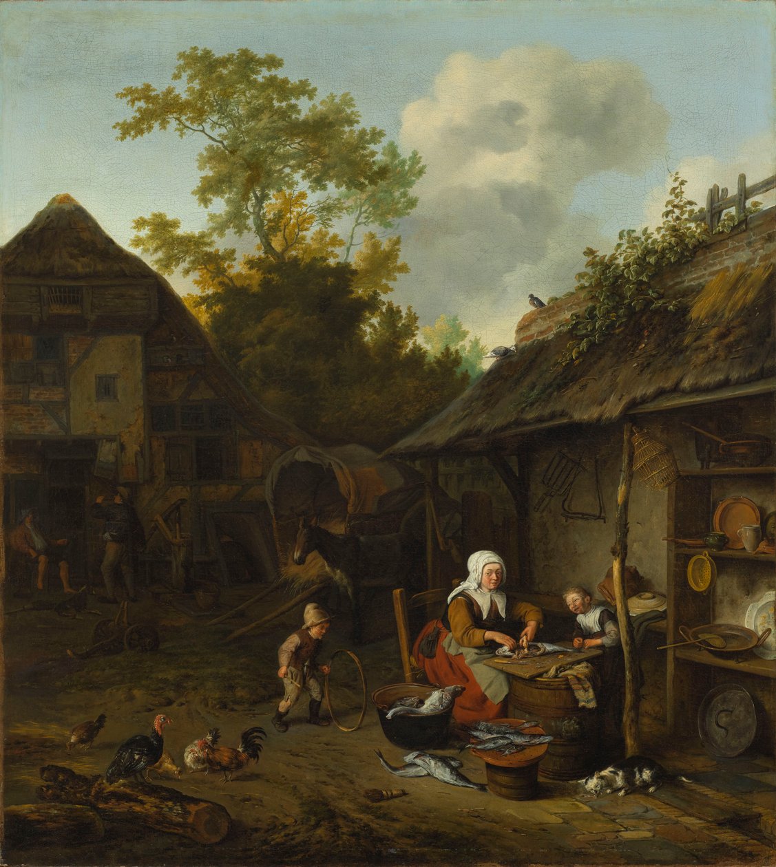 Écailler des poissons - Cornelis Dusart