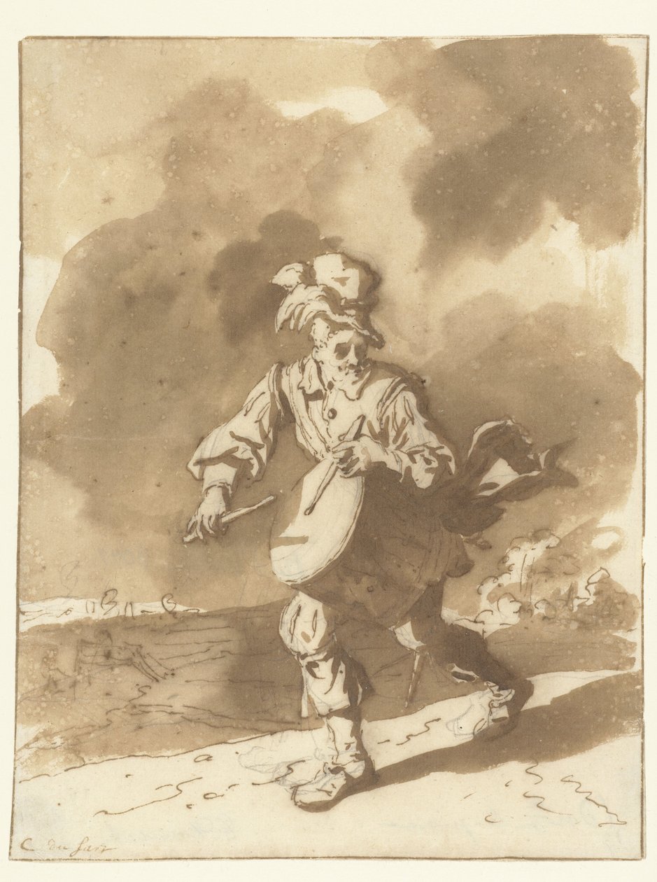 Le batteur - Cornelis Dusart