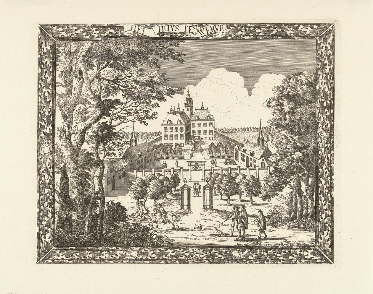 Vue de la Maison te Werve à Voorburg - Cornelis Elandts