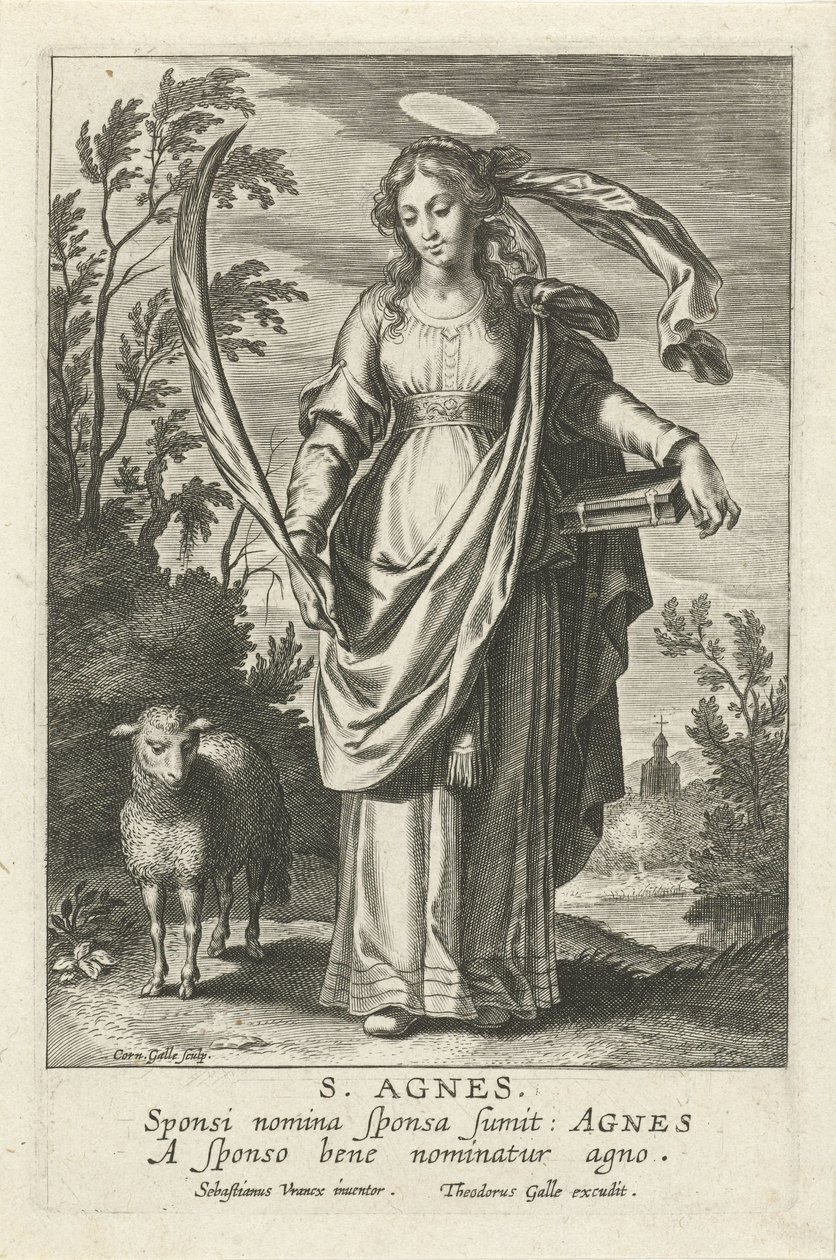 Sainte Agnès - Cornelis Galle (I)
