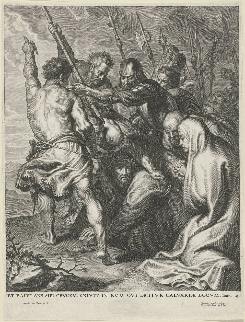 Portement de croix - Cornelis Galle (I)