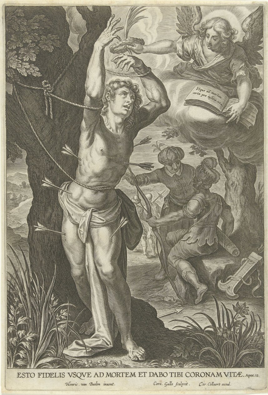 Martyr de Saint Sébastien - Cornelis Galle (I)