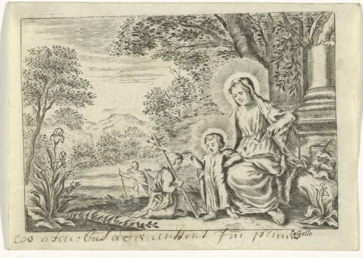 Sainte Famille avec Jean-Baptiste - Cornelis Galle (II)