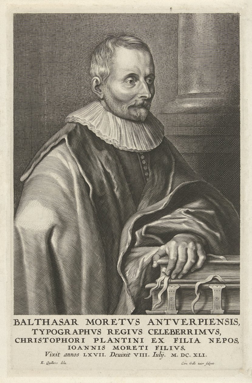 Portrait de Balthasar Moretus - Cornelis Galle (II)