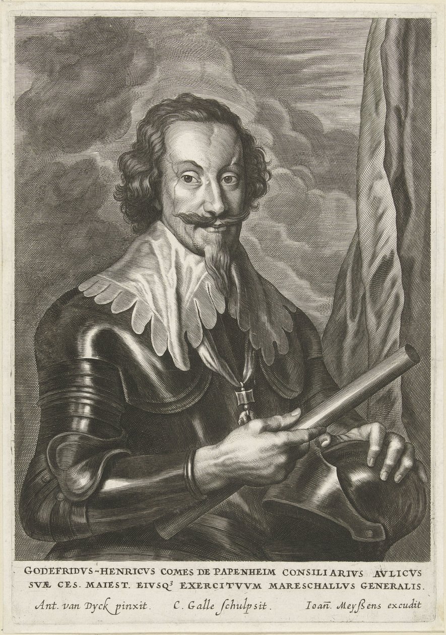 Portrait de Gottfried Heinrich, comte de Pappenheim - Cornelis Galle (II)