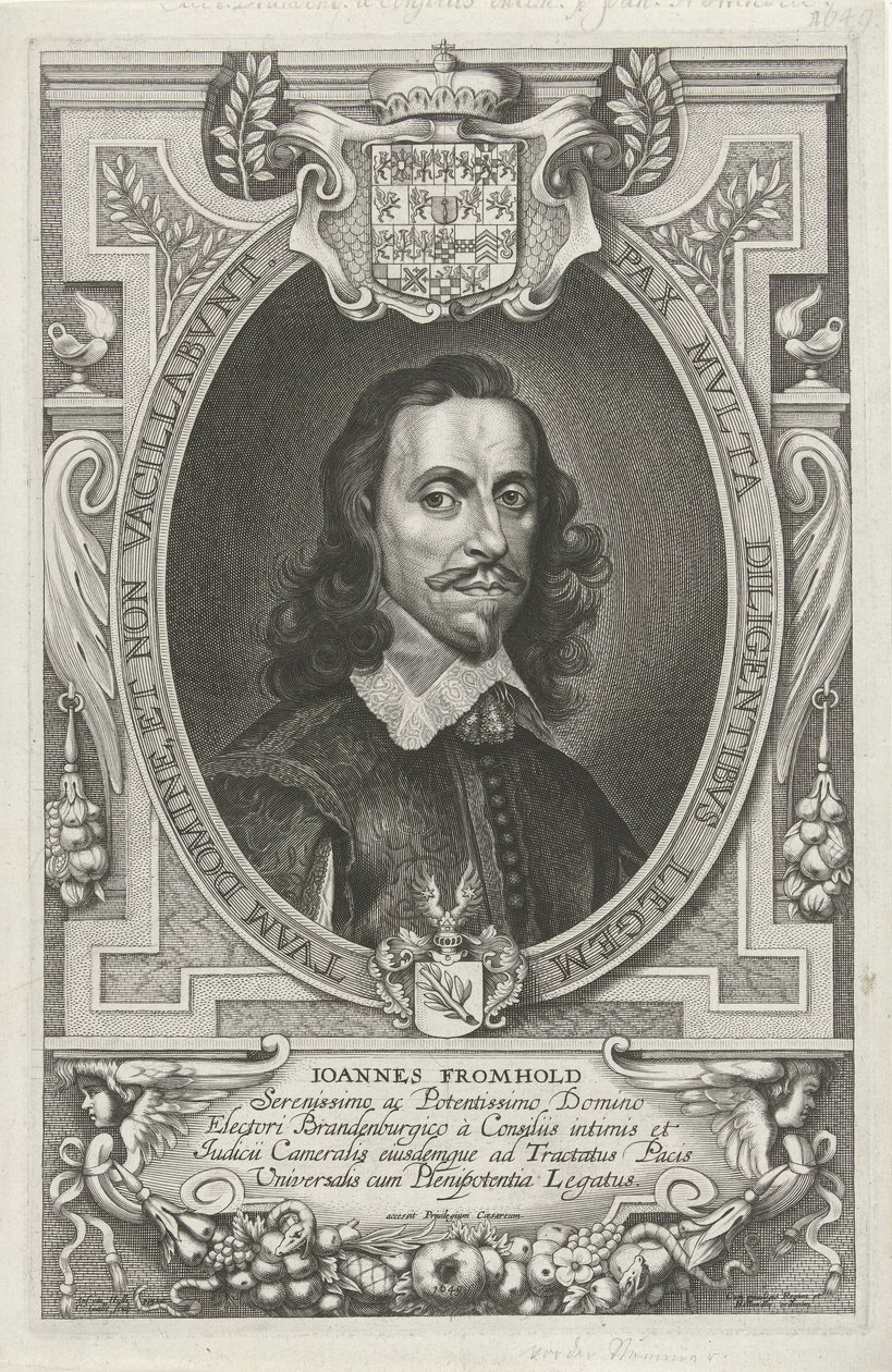 Portrait de Johann Fromhold - Cornelis Galle (II)