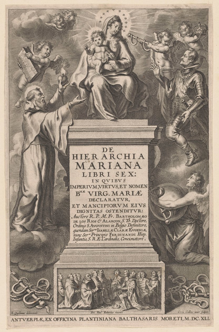 Marie trônant avec l