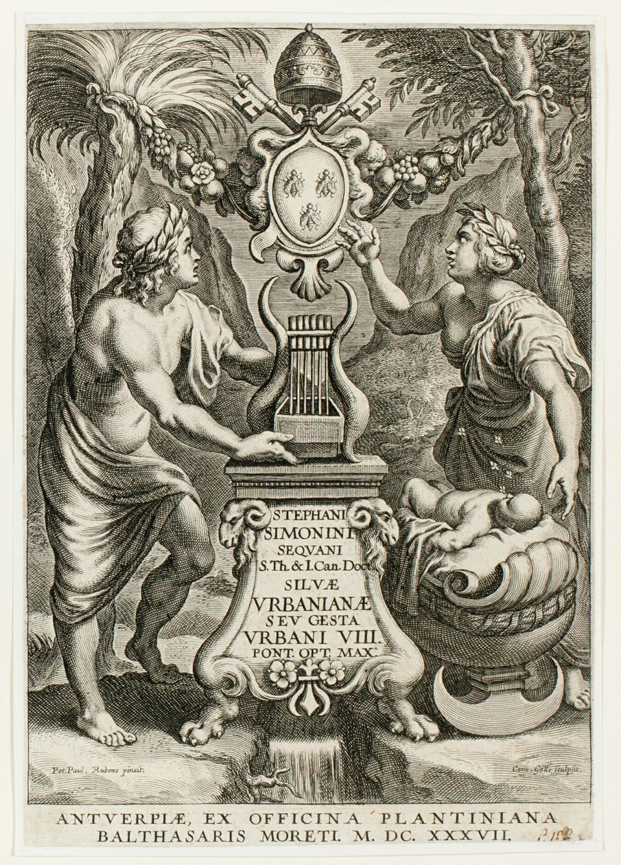 Page de titre de Silvae Urbanianae - Cornelis Galle I