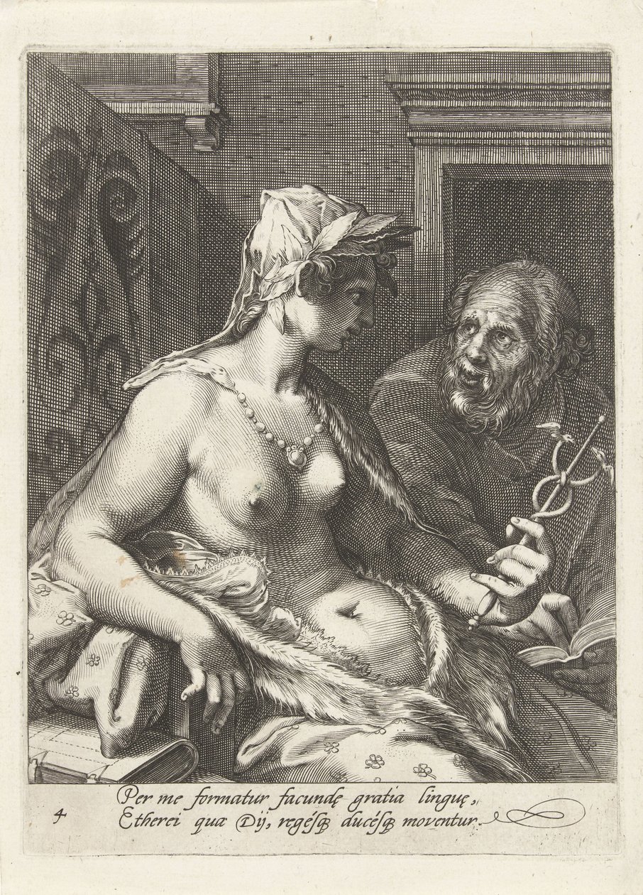 Rhétorique (Les sept arts libéraux) - Cornelis Jacobsz. Drebbel