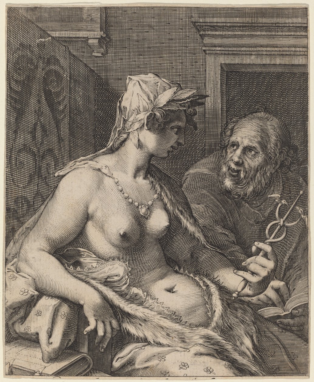 Poésie - Cornelis Jacobsz Drebbel, after Hendrik Goltzius
