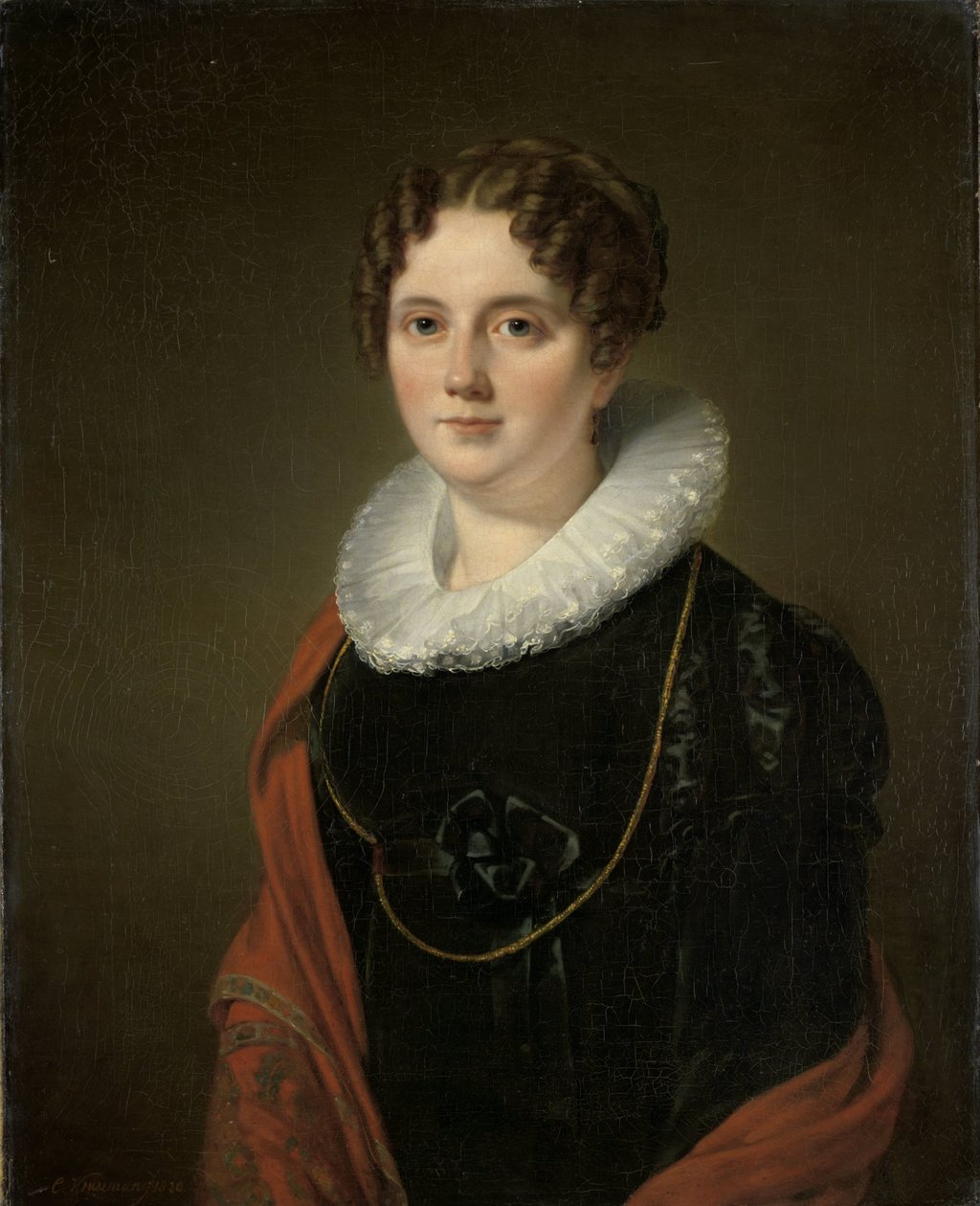 Marie Allebé-Herckenrath, grand-mère du peintre August Allebé - Cornelis Kruseman