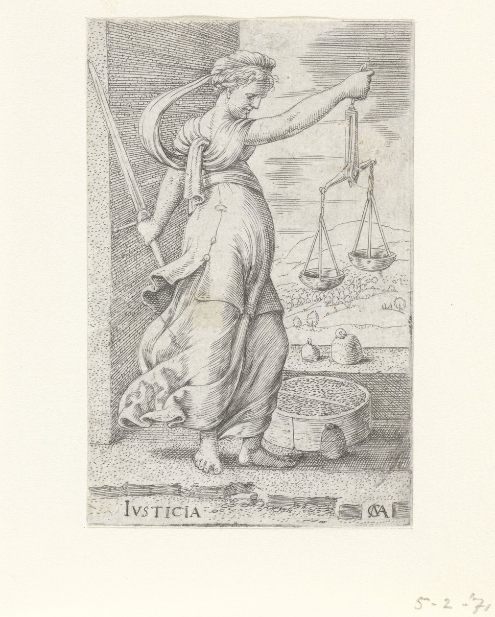 Justice (Justicia, De deugden) - Cornelis Massijs