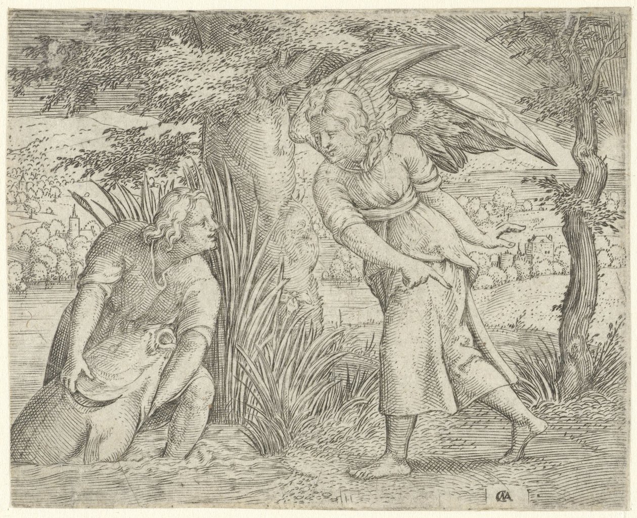 Tobie et le poisson (Histoire de Tobie) - Cornelis Massijs