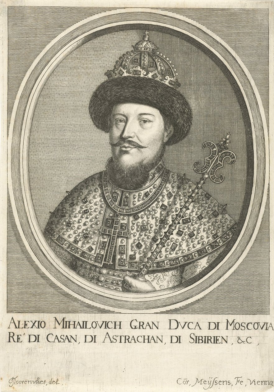 Portrait du tsar Alexis Ier Mikhaïlovitch de Russie 1629-1676, 1670 - Cornelis Meyssens