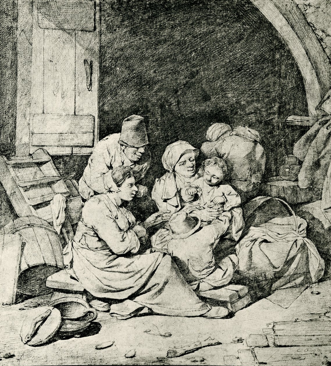 Famille de fermiers néerlandais - Cornelis Pietersz Bega