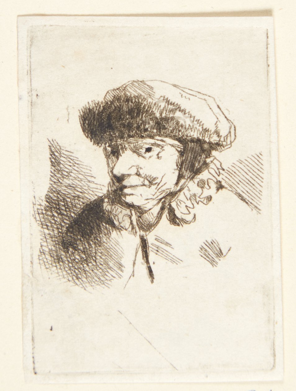 Vieille femme souriante avec un bonnet de fourrure - Cornelis Pietersz Bega
