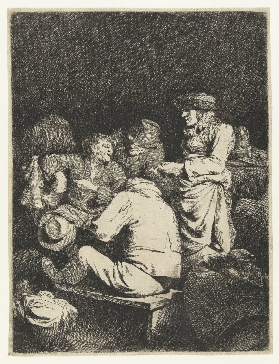 Aubergiste et compagnie dans une auberge - Cornelis Pietersz. Bega
