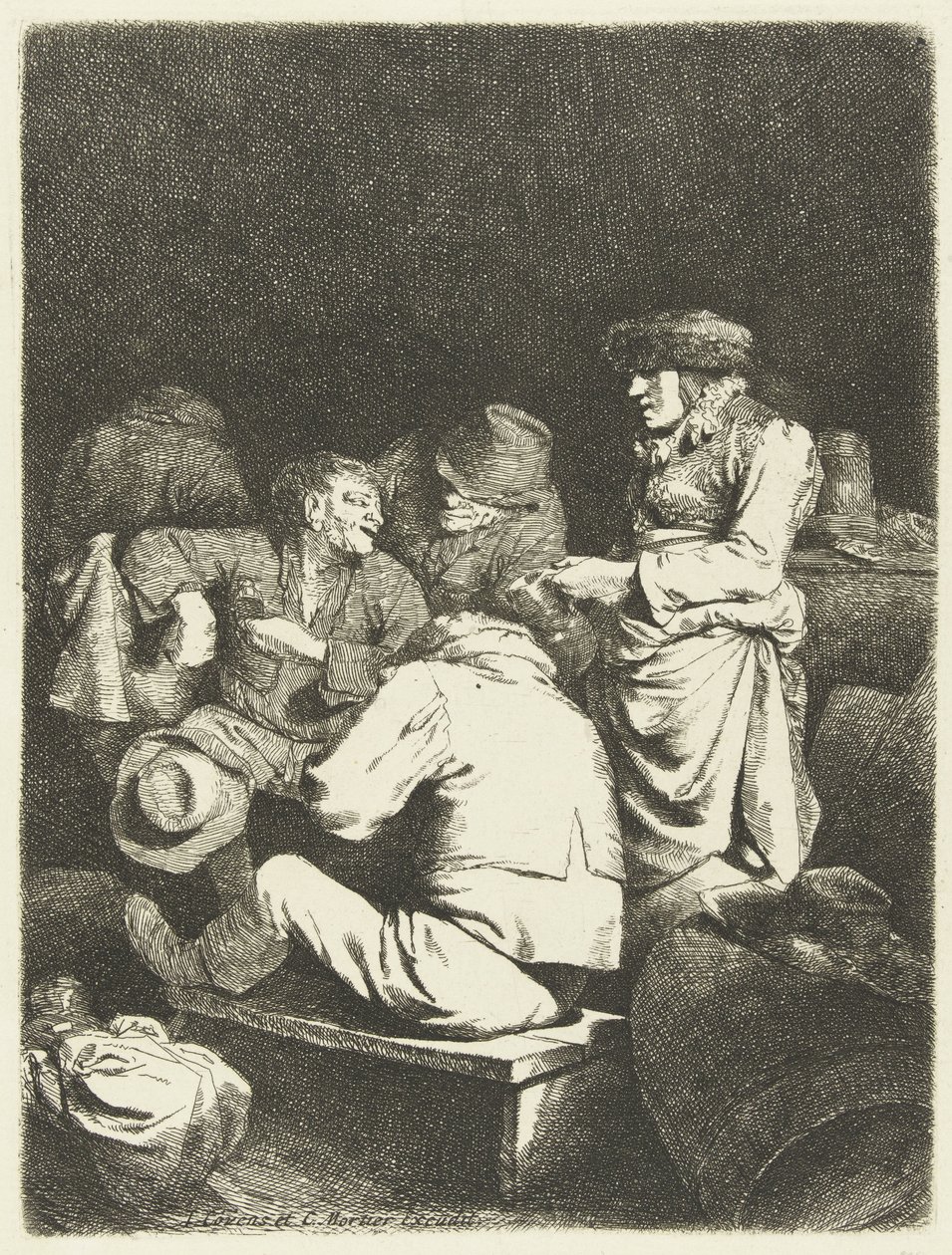 Aubergiste et compagnie dans une auberge - Cornelis Pietersz. Bega