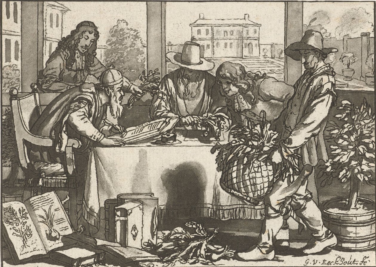Botaniste - Cornelis Ploos van Amstel (signed by artist)