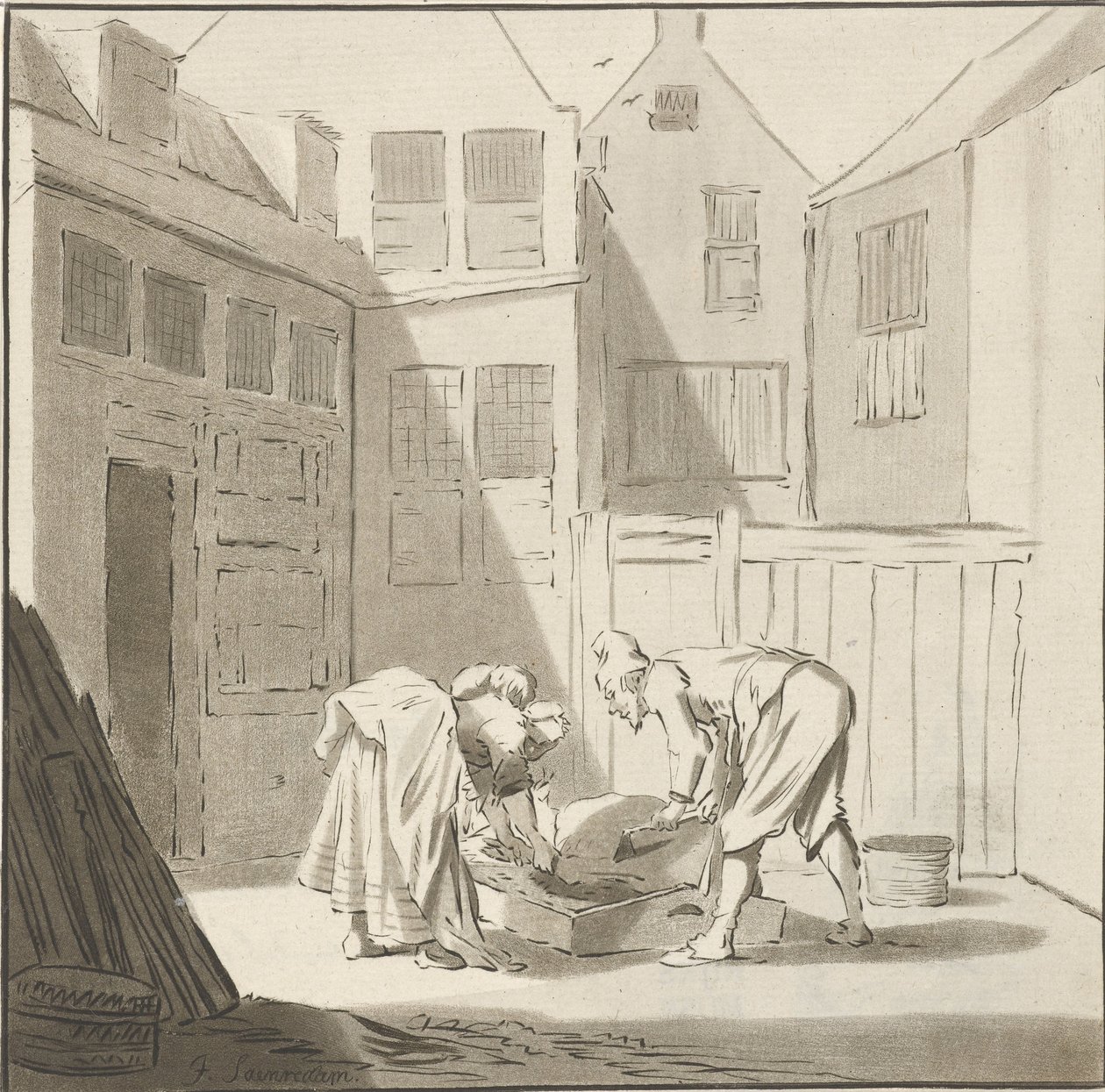 Abattage de porc - Cornelis Ploos van Amstel