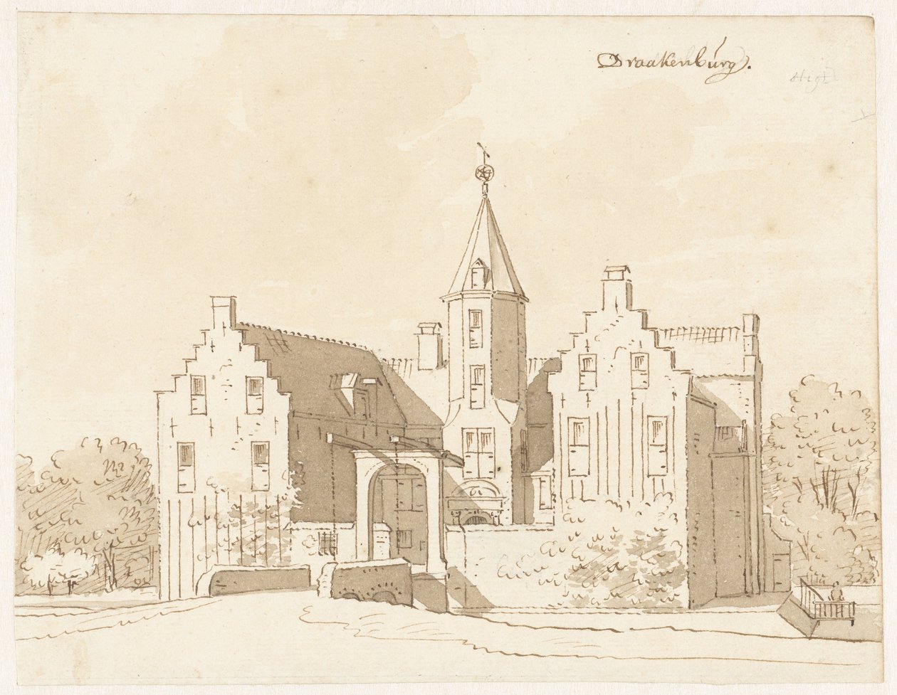 Château Drakenburg près de Baarn - Cornelis Pronk (possibly)