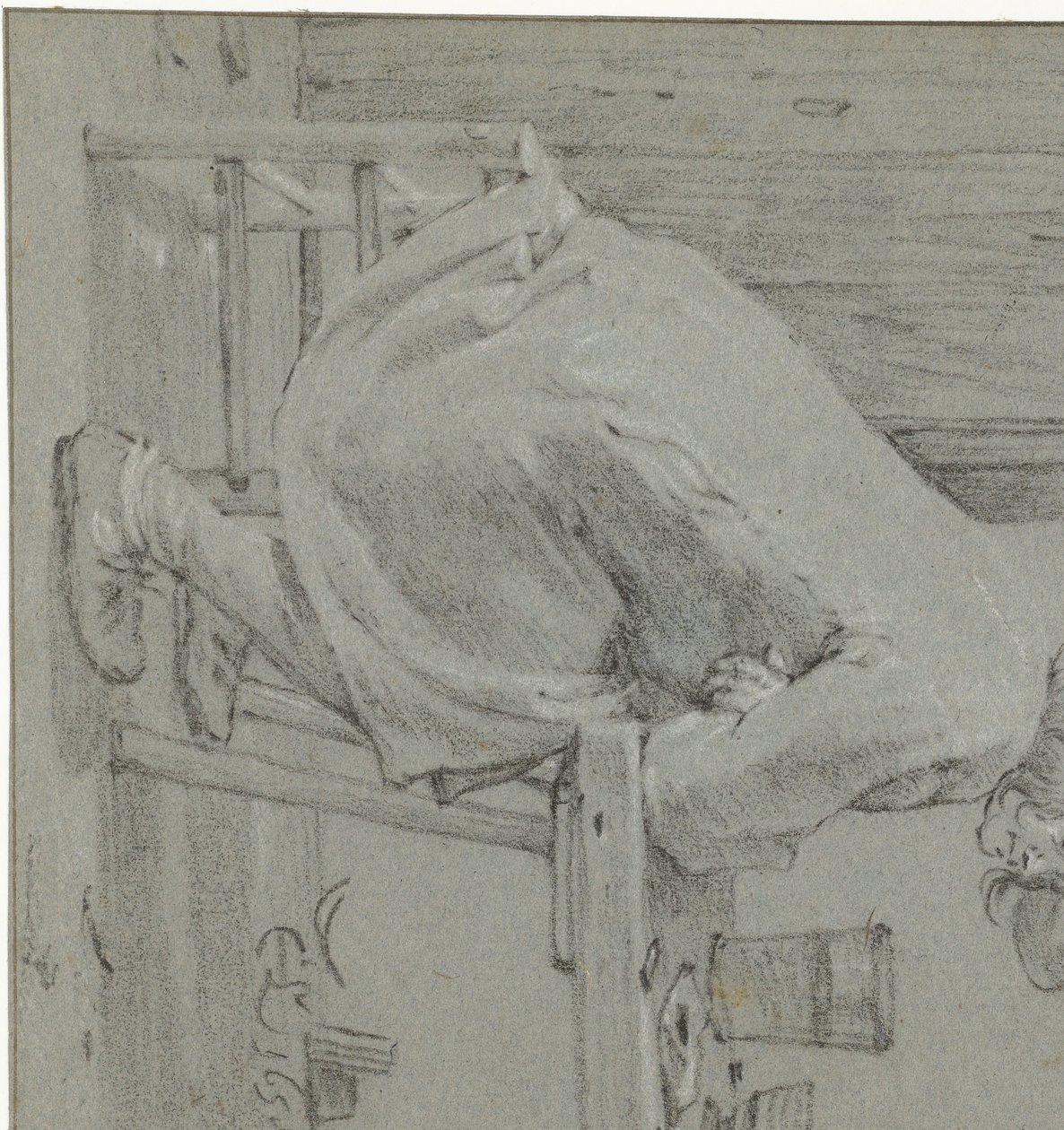 Homme assis à table - Cornelis Saftleven