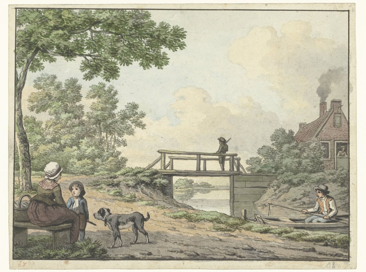 Chien couché - Cornelis Saftleven