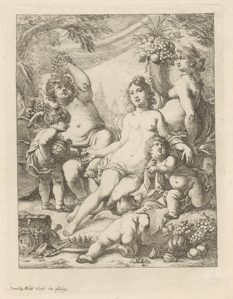Bacchus, Vénus et Cérès - Cornelis Schut (I)